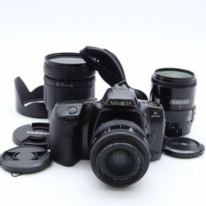 【実用品】 KONICA MINOLTA α303si 28-85mm 35-70mm TAMRON AF 28-200mm LD レンズ3本セット コニカミノルタ #3760