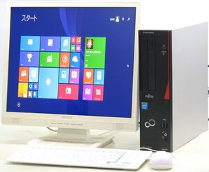 富士通 ESPRIMO D551/GX FMVD0502SP ■ 19インチ 液晶セット ■ Celeron-G1610/DVDマルチ/省スペース/Windows8.1 デスクトップ