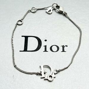 極美品 クリスチャンディオール Christian Dior ブレスレット 腕輪 アクセサリー ロゴ 文字 トロッター オブリーク 刻印 シルバー 銀色