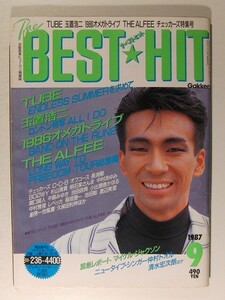 ザ・ベストヒット1987年9月号◆玉置浩二/長渕剛/渡辺美里/関口誠人/BOOWY氷室京介/REBECCA/小比類巻かおる/中島みゆき/C-C-B/アルフィー