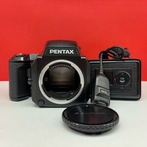 □ PENTAX 645N 中判フィルムカメラ ボディ 動作確認済 シャッター、露出計OK 現状品 付属品 ペンタックス