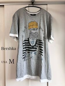 Bershka メンズ 半袖 Tシャツ usa M ベルシュカ