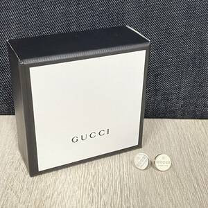 箱付き★【GUCCI】グッチ★ピアス トレードマーク刻印 サークル ロゴ スタッドピアス イヤリング レディース アクセサリー SV925 06