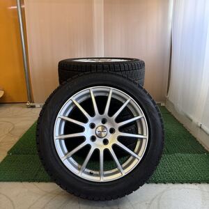 【908】冬タイヤ IRVINE ボルボ用 社外アルミセット 17×7J+50 108-5H 中古品4本