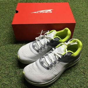 YO024 ALTRA アルトラ M VANISH TEMPO UK7.5 26cm ロードランニングシューズ GRAY/LIME アウトドア 未使用 展示品 靴