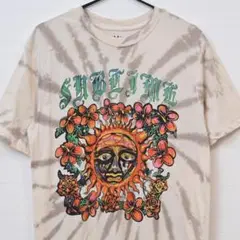 バンドTシャツ　Sublime　サブライム　タイダイTシャツ　ベージュ　古着