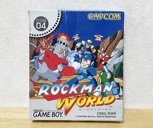 ゲームボーイ　ロックマンワールド　ハガキ付き