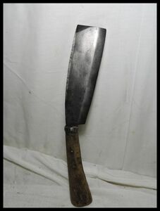 41 繁光 瓦？ 銘あり ナタ 鉈 なた 薪割り 当時物 古い鉈 古道具 昭和レトロ 中古 Hatchet used junk retrospective showaretro