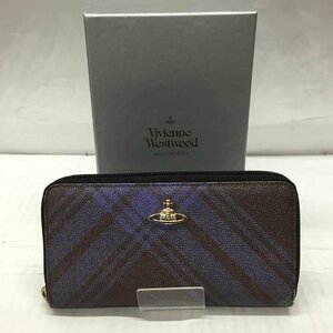 Vivienne Westwood 表記無し ヴィヴィアンウエストウッド 財布 長財布 ラウンドファスナー チェック 箱有 Wallet Long Wallet 10119097