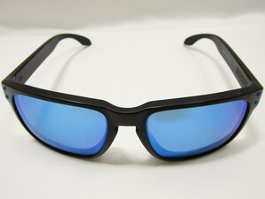 1円スタート OAKLEY オークリー サングラス OO9244-19 HOLBROOK ホルブルック 56 17 138 ブラックフレーム ブルーレンズ 中古