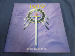 〇80 ツアーパンフ TOTO JAPAN TOUR 1988 / 1988年日本公演・コンサート・パンフレット / 全32ページ