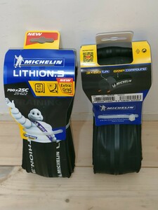 【2本セット】ミシュラン MICHELIN LITHION 3 BLK 700X25C ブラック