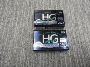 新品未使用　HITACHI　VHSC　コンパクトビデオカセット　TC-30HG(BN)　2本セット（6527）