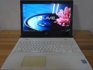 NEC ノートパソコン LAVIE Note Standard PC-NS700DAW/Core i7-6500U 2.5GHz/8GB/SSD525GB/BD/中古特価良品