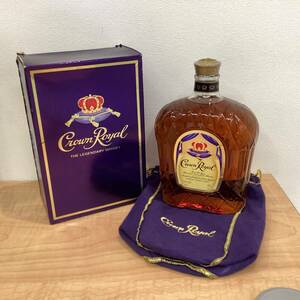 1205■　未開栓 Crown Royal クラウンローヤル/ロイヤル 750ml 40％ ウイスキー 箱 保存袋付 古酒