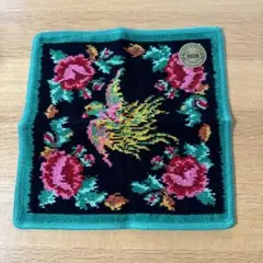 FEILER 花と鳥の刺繍ハンカチ　新品未使用