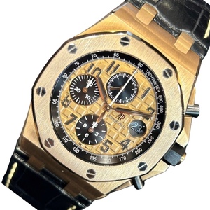 オーデマ・ピゲ AUDEMARS PIGUET ロイヤルオークオフショア 26470OR.OO.A002CR.01 K18YG/純正ベルト/純正尾錠 腕時計 メンズ 中古