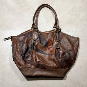 00s HYSTERIC GLAMOUR Archive Patchwork Leather Hand Bag tote rare 90s l.g.b. kmrii ヒステリックグラマー アーカイブ レザー バッグ