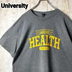 ウエスタンミシガン大学 カレッジ アーチロゴ Tシャツ グレー アメリカ古着