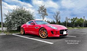 22インチ 4本セット T&T forged 鍛造ホイール ジャガー 全車種に対応 Fタイプ XK Fタイプクーペ XJ XE Fペイス pcd108 等にオーダーで作製