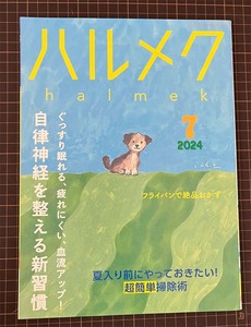 【恵241104-8】ハルメク 2024年07月号 特集：自律神経を整える新習慣、夏入り前にやっておきたい超簡単掃除術、フライパンで絶品おかず　他