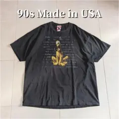 90s USA製 ディズニー　プルート　Tシャツ ブラック　XL