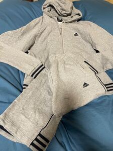 ☆☆adidas neo(アディダス)のスエット上L下M.グレー☆☆