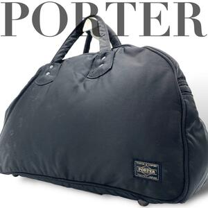 【極美品】廃盤　PORTER ポーター ミニボストンバッグ タンカー ブラック 旅行カバン