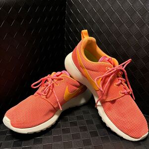 ◆極美品◆ NIKE ROSHERUN ローシラン ORANGE/YELLOW 511882-607 レディース ランニングシューズ　サイズ24.5