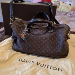 LOUIS VUITTON 小さめショルダーボストンバッグ ブラウン