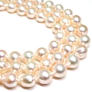 1円〜!!【注目商品】●アコヤ本真珠ロングネックレス●J 約75.0g 約86cm 約7.5-8.0mm珠 pearl necklace jewelry パール DD0/EA5 B157