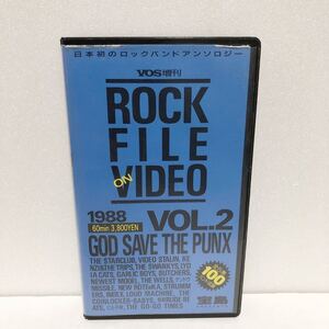 中古ビデオ★宝島 VOS増刊 ROCK FILE ON VIDEO 1988 VOL.2 GOD SAVE THE PUNX★送料660円 VHS THE SWANKYS THE STARCLUB NEW ROTEeKA