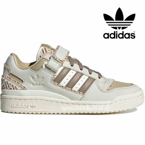 新品未使用 アディダス【24cm】 FORUM LOW フォーラム 天然皮革 レザー 本革 adidas スニーカー アディダス 0021 ローカット 茶色 靴