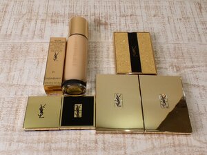 イヴサンローラン　YSL アイシャドウ４,フェイスパウダ1リキット1リップカラー1【L