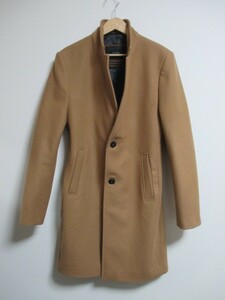 ☆ZARA ザラ メルトン ウール コート チェスターコート/メンズ/M☆ベージュ☆新品 