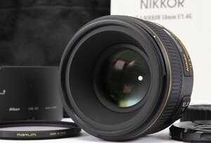 【 新品同様 | EXUS レンズプロテクト 追加付属 】 Nikon AF-S NIKKOR 58mm F1.4G 【 試写のみのほぼ未使用品 】