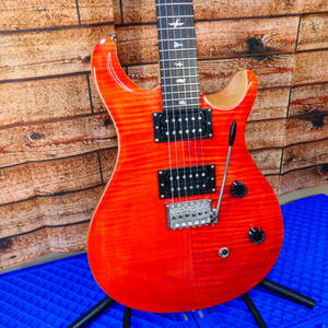 PRS SE CE 24 Blood Orange ロックペグ交換済み Paul Reed Smith 美品 ポールリードスミス エレキギター 赤に近い