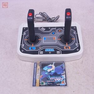 動作品 SS セガサターン ツインスティック HSS-0154 + 電脳戦機バーチャロン SEGASATURN TWIN-STICK セガ SEGA ソフト付【20