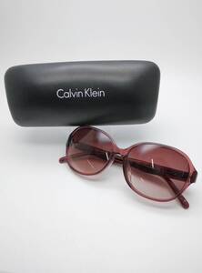 Calvin Klein カルバンクライン オーバル クリアフレーム サングラス 紫 パープル グラデーション レンズ 56□15 140 CK4349SA 店舗受取可