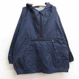 古着 ギャップ GAP 長袖 ナイロン ジャケット アノラック パーカー キッズ ボーイズ 子供服 00s ラグラン 紺 ネイビー 23dec08