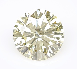 【100円～】0.400ct 天然ダイヤ LIGHT YELLOW（ナチュラルカラー）SI1 GOOD！