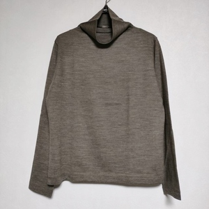 4-1121T∞MARGARET HOWELL 589-1269009 MERINO WOOL JERSEY ニットソー F ウール ニット 21AW グレージュ マーガレットハウエル 248793