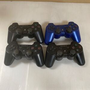 PS3純正コントローラー DUALSHOCK3 ジャンク CECHZC2J A1 A2 4個セット 動作未確認 PlayStation3 コントローラー