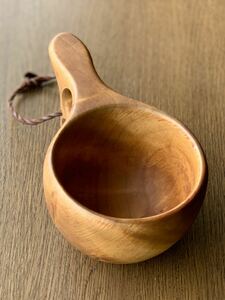 ■KUKSA ククサ Wood Jewel 北欧フィンランド ハンドメイド木製マグカップ 白樺 キャンプアウトドア ファイヤーサイド焚火ブッシュクラフト