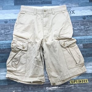 SCHOTT ショット EDWIN エドウィン メンズ コットン カーゴハーフパンツ M ライトブラウン