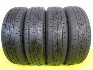 ブリジストン NEXTRY 165/70R14 81S★7.5分山 2022年製 4本価格 中古 ノーマル【送料無料】AOM-K0748 青森