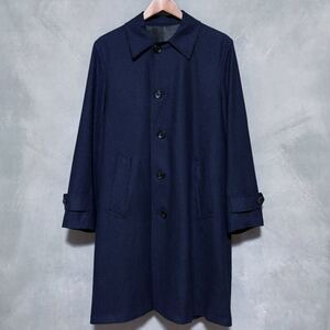 WACKOMARIA dress line ワコマリア × Ermenegildo Zegna ゼニア 高級 ウールシルクカシミヤ バルカラー コート size.S ギンガムチェック