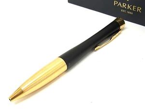 ■新品同様■ PARKER パーカー ツイスト式 ボールペン 筆記用具 文房具 ステーショナリー メンズ ブラック系×ゴールド系 DE3535