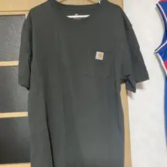 Carhartt 黒 Tシャツ 半袖 ポケット付き