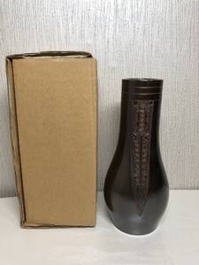 茶道具 杓立 重目 菖蒲 青銅 唐銅 皆具 柄杓立て 茶の湯 高さ18cm 茶道 茶器 インテリア オブジェ 飾り 